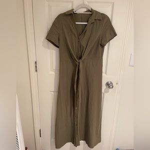 Button Up Tie Dress